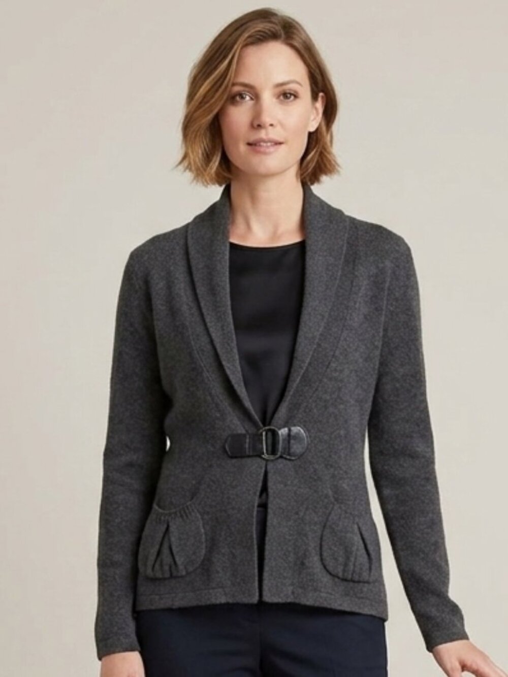 100% Merino Wool Cardigan Sweater by Marina Luna